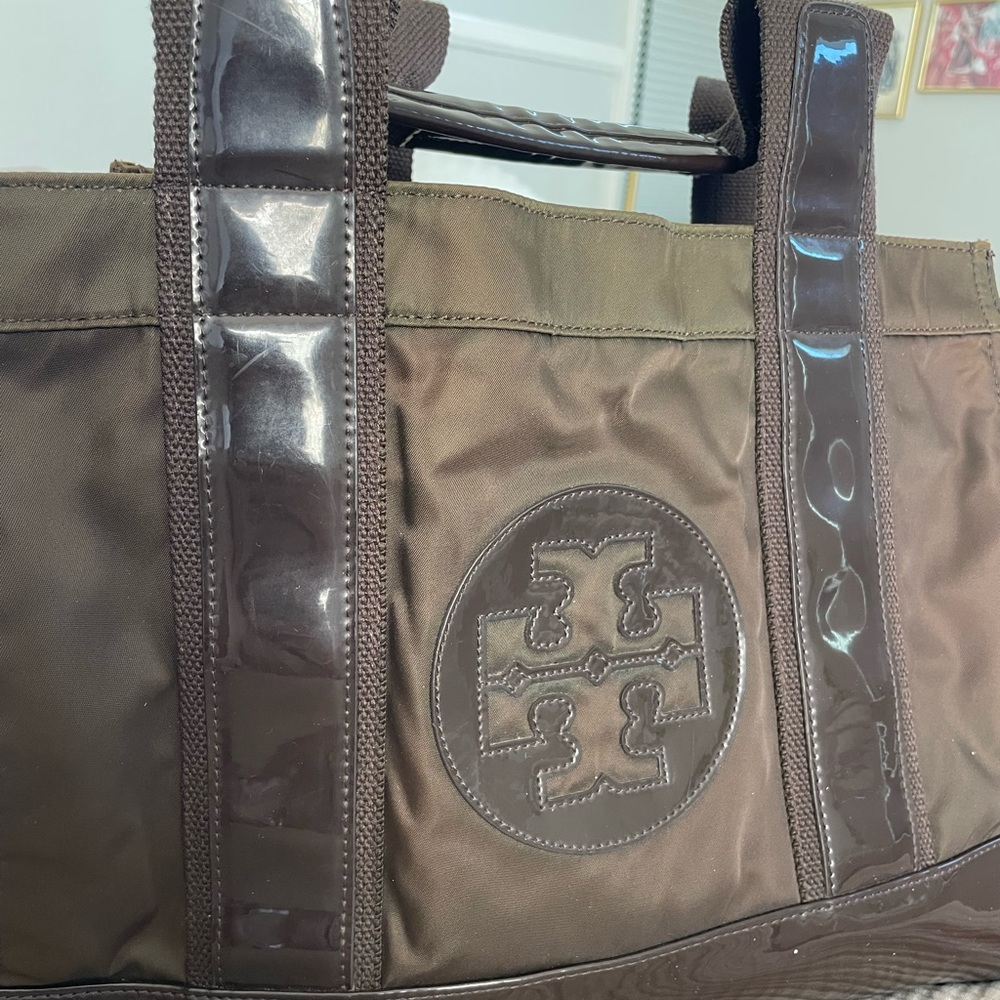 Tory Burch Glossy Black Tote - Picture 2 of 8